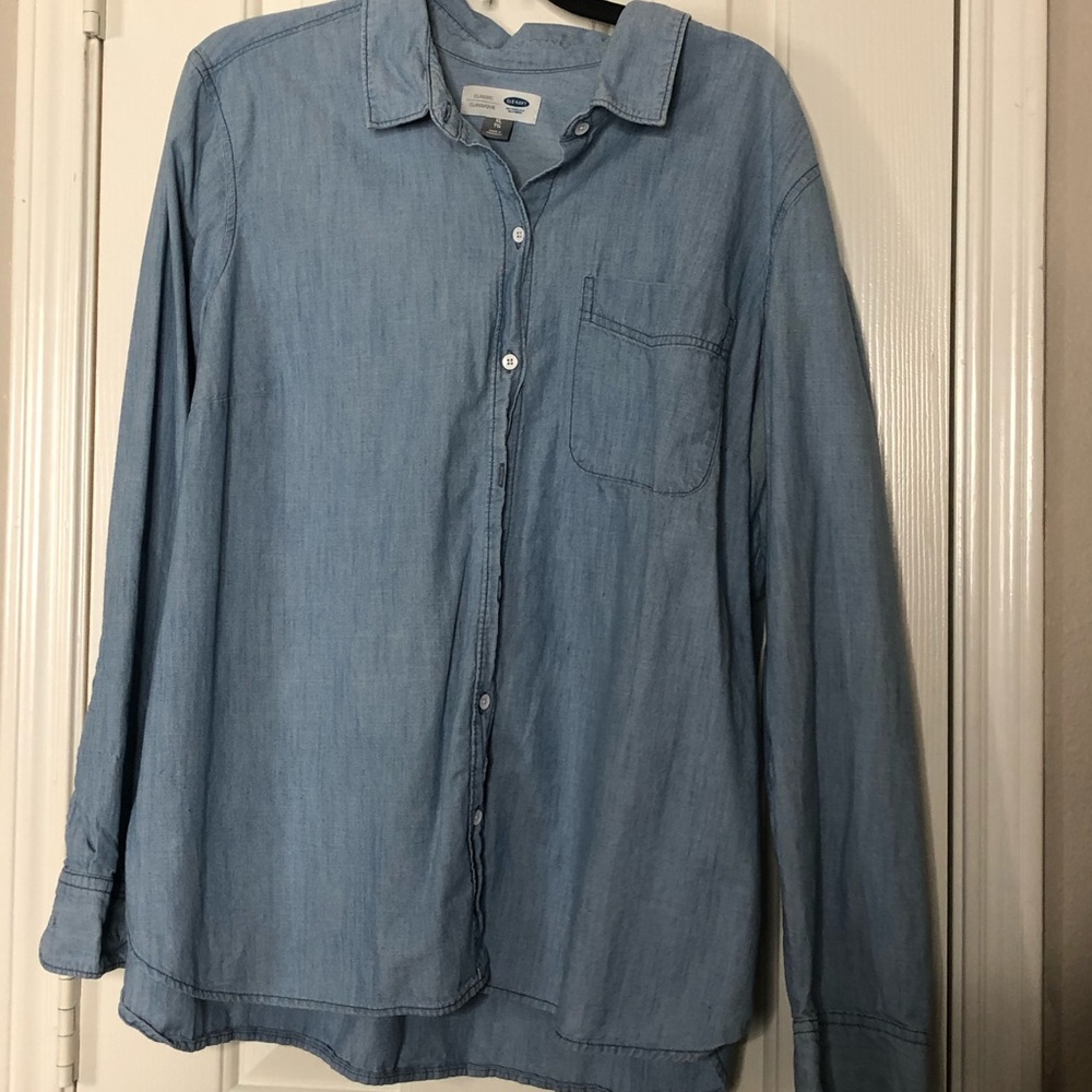 Dark blue old navy button down